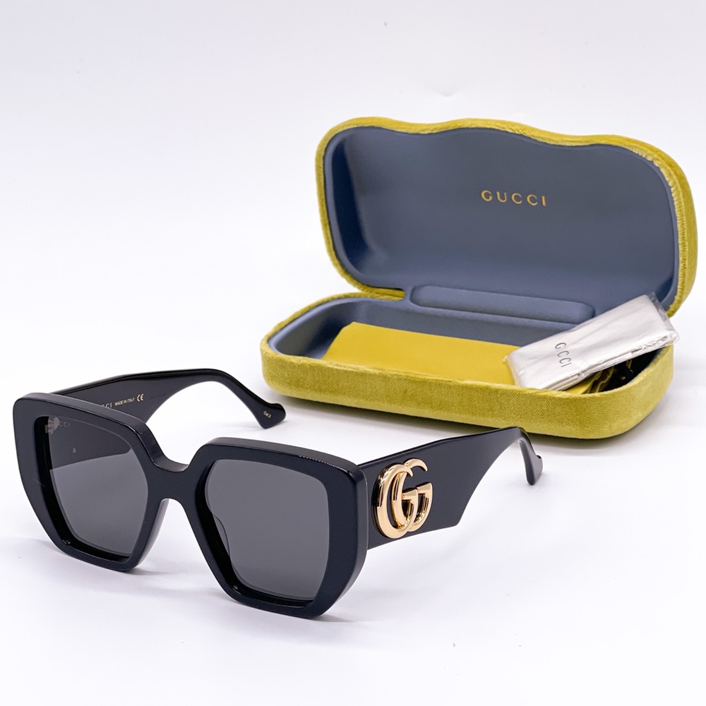 NEW GUCCI GG0956S 003 BLACK SUNGLASSES GUCCI WOMEN’S EYEWEAR GUCCI GG0956S